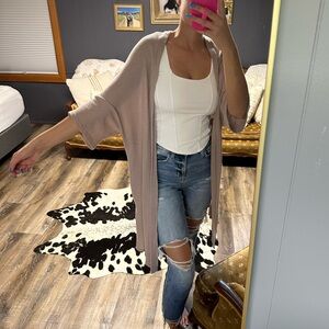 daytrip | mauve cardigan